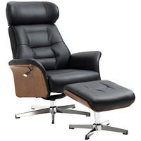 RELAXSESSEL DE-07613 360° drehbar mit Liegefunktion Schwarz - Schwarz, Metall (84/108/80cm) - ComfortXL