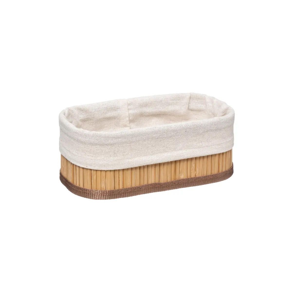 BAMBUSBEHÄLTER für Kosmetika 30/20,5/12 cm - Beige, Naturmaterialen (20.5/12/30cm) - 5five Simply Smart