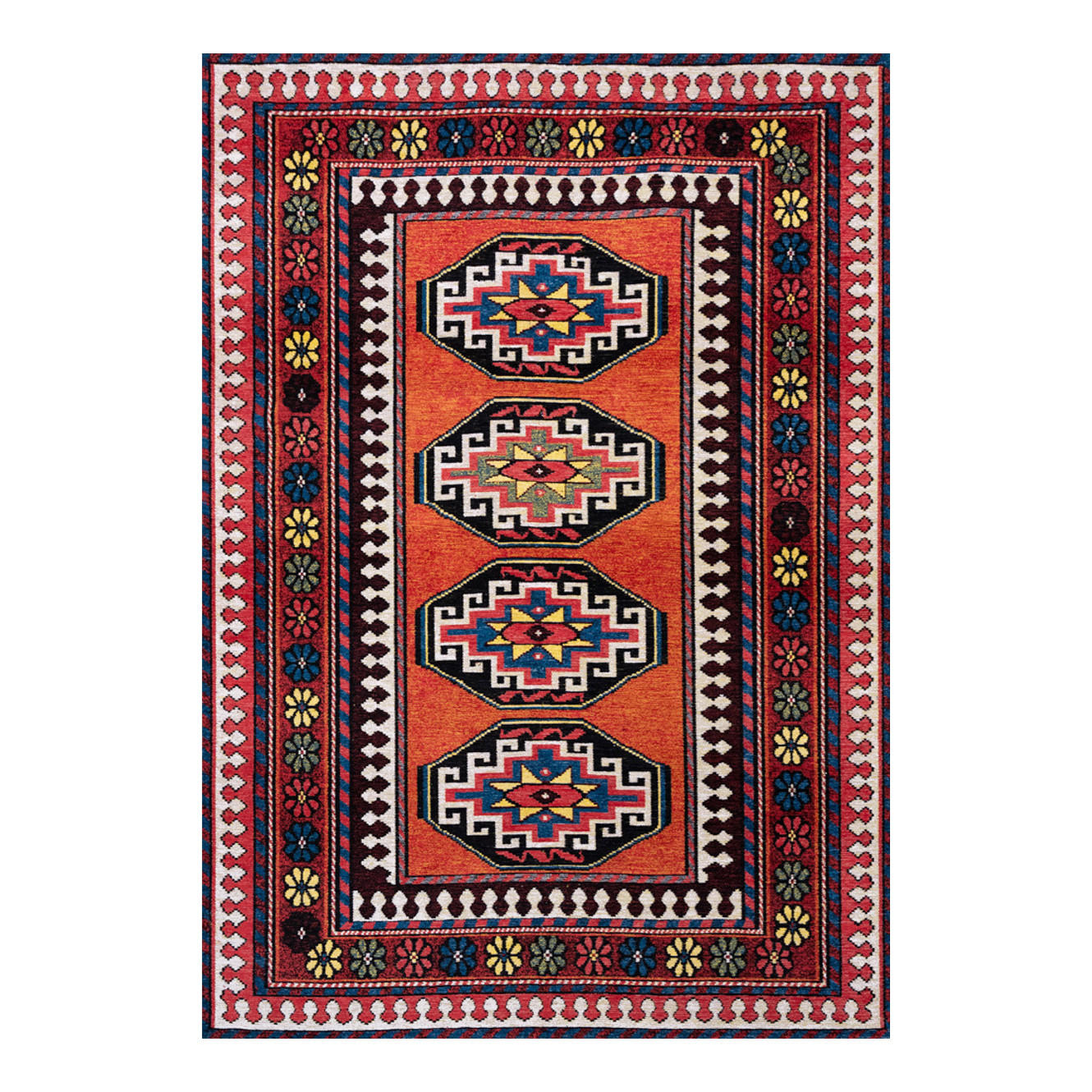 TEPPICH Red Mix Antalia 170/240 cm - Rot, Textil (170/240cm) - Louis De Poortere