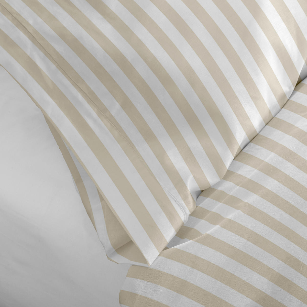 KISSENBEZUG layering 80x80 cm beige - Beige, Textil (80/80cm) - Happy Friday