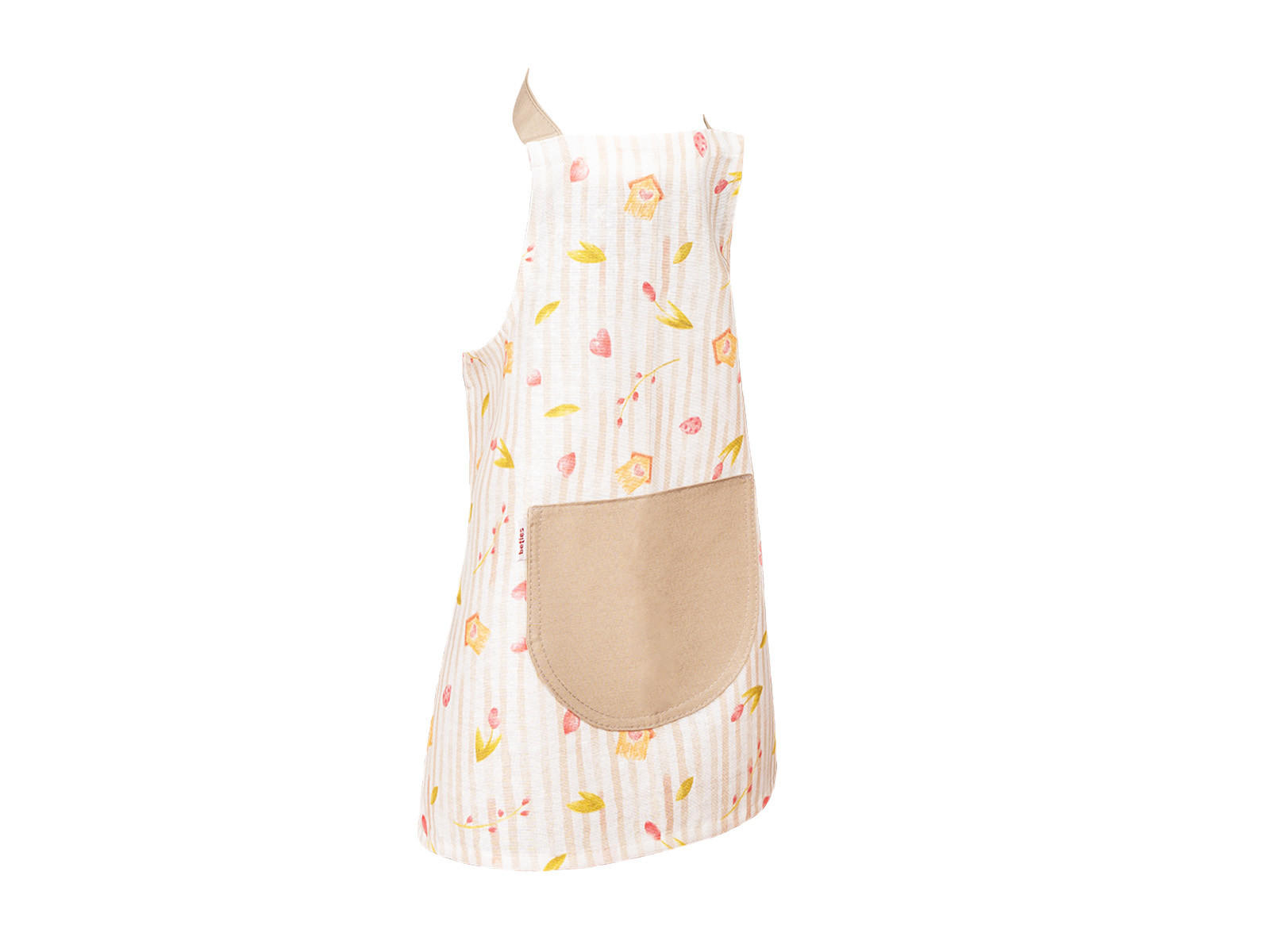KINDERSCHÜRZE Piep One Size 47/50 cm - Taupe/Beige, Textil (47/50cm) - beties Heimtextil