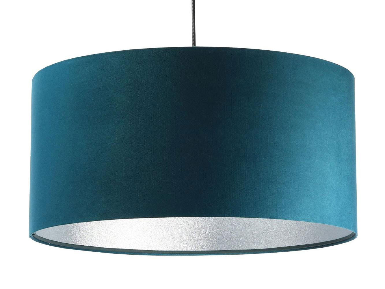 HÄNGELEUCHTE Silber 60/30 cm - Türkis/Silberfarben, Kunststoff (60/1.1/30cm) - ONZENO