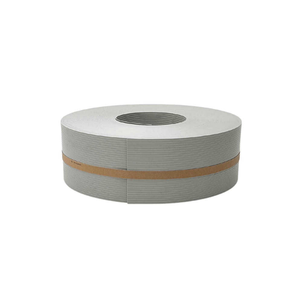 SICHTSCHUTZSTREIFEN Rille Halbe Rolle für Doppelstabmatten Steingrau 50m - Graubraun, Kunststoff (5000/9.5cm) - ZAUN|ZU