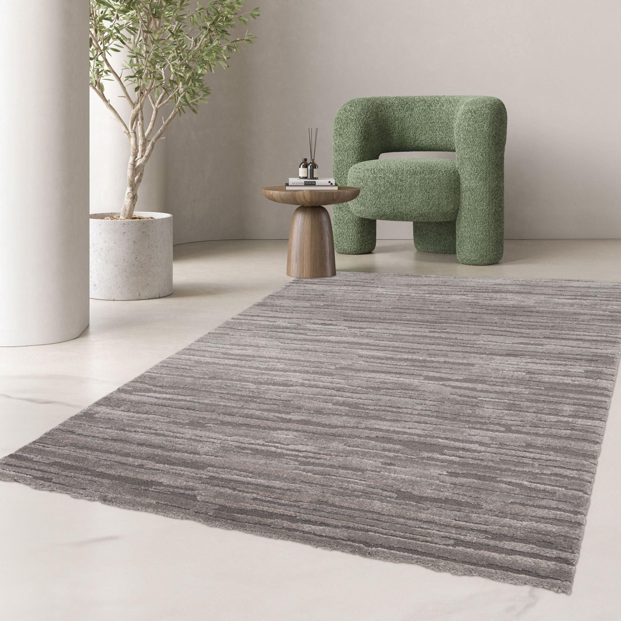 MODERNER TEPPICH 120/170 cm Meran - Grau, Textil (120/170cm) - Steffensmeier