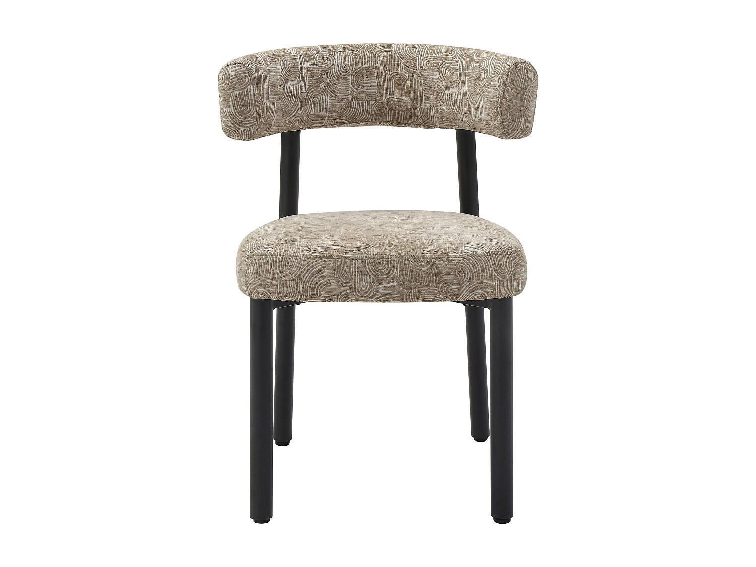 STUHL - 59 cm x 58 cm - stoff - beige, weiß Selorin - Beige/Weiß, Textil (59/80/58cm) - Vente-Unique