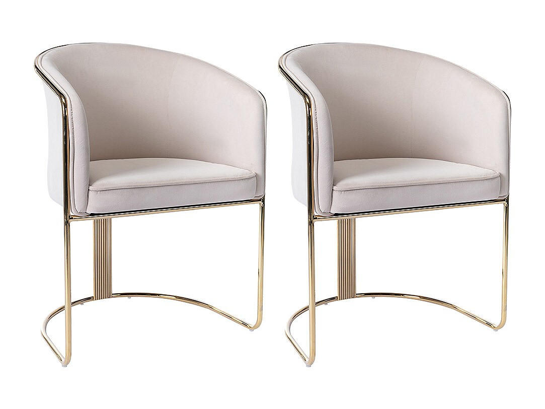 Vente-Unique Stuhl Creme 59.5x82.5x52.5 cm