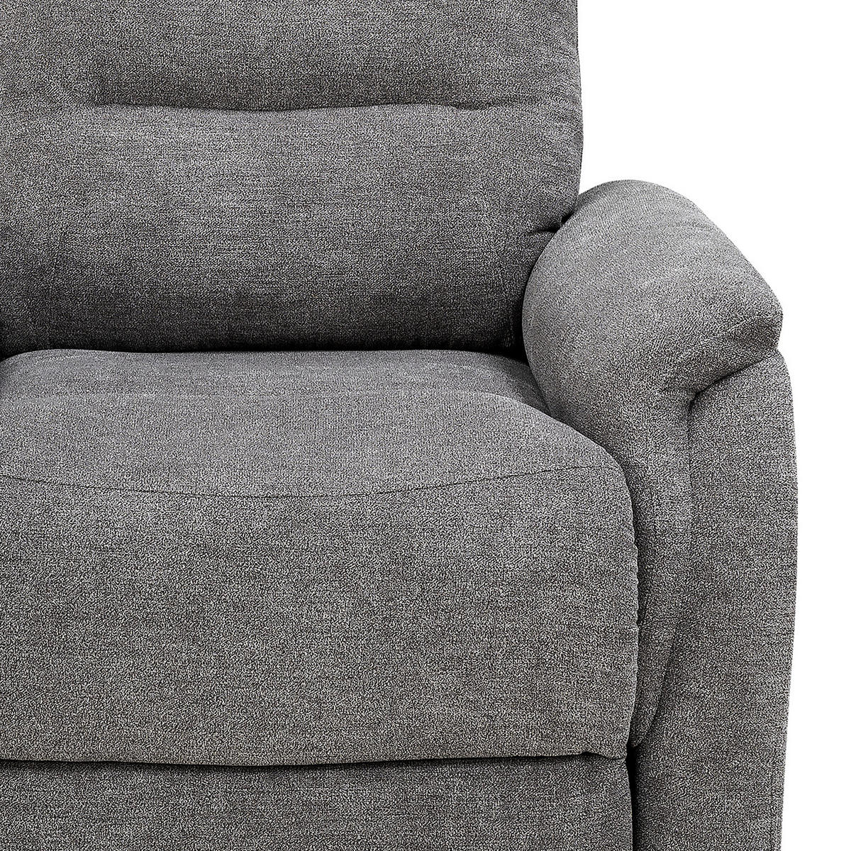 FERNSEHSESSEL mit Aufstehhilfe - Microfaser - Grau - Grau, Textil/Metall (79/108/97cm) - home24
