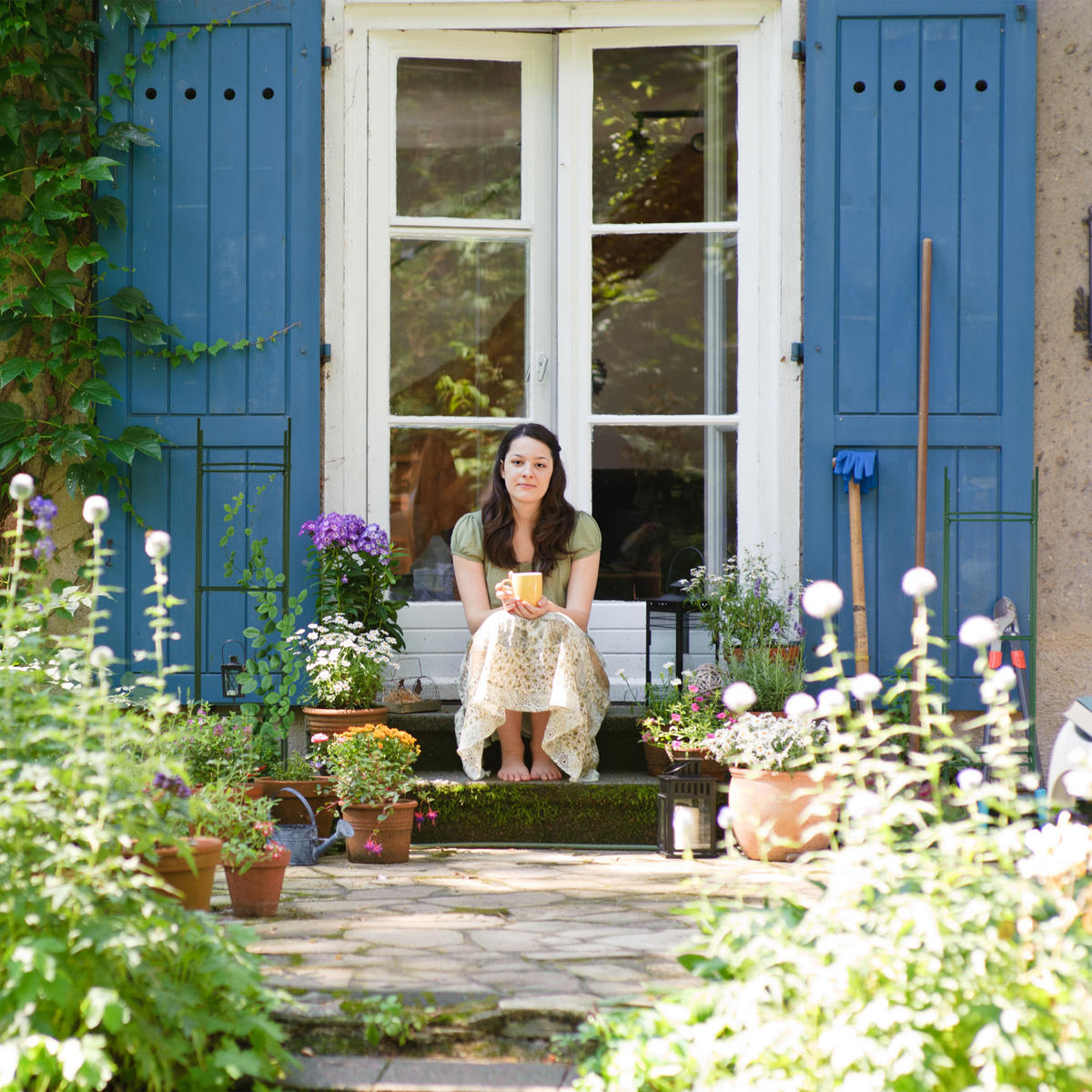 4XRANKHILFE - Dunkelgrün, Kunststoff/Metall (32/120/32cm) - Relaxdays