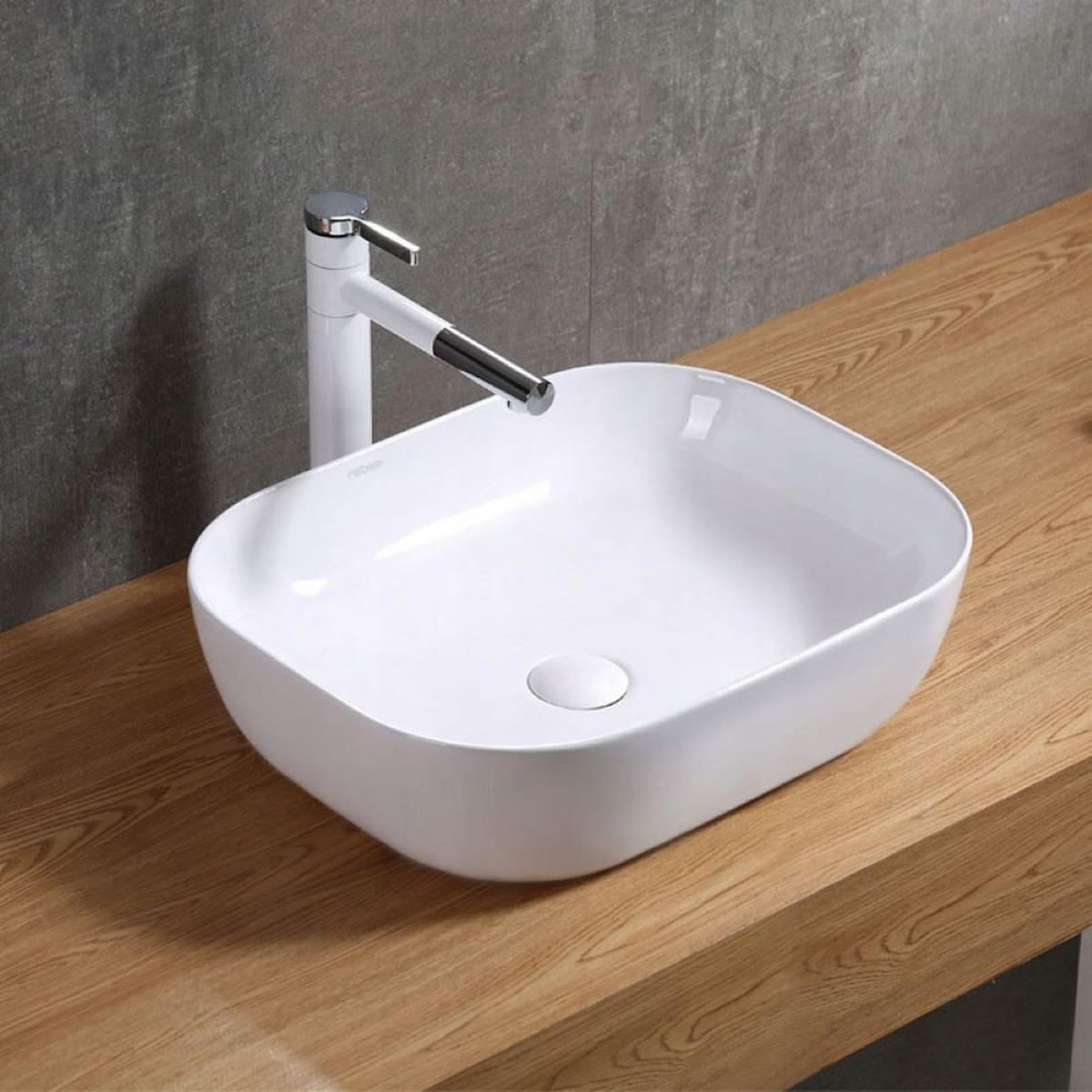 WASCHBECKEN, weiß 41/31/14 cm - Weiß, Keramik (41/14/31cm) - Rebiko