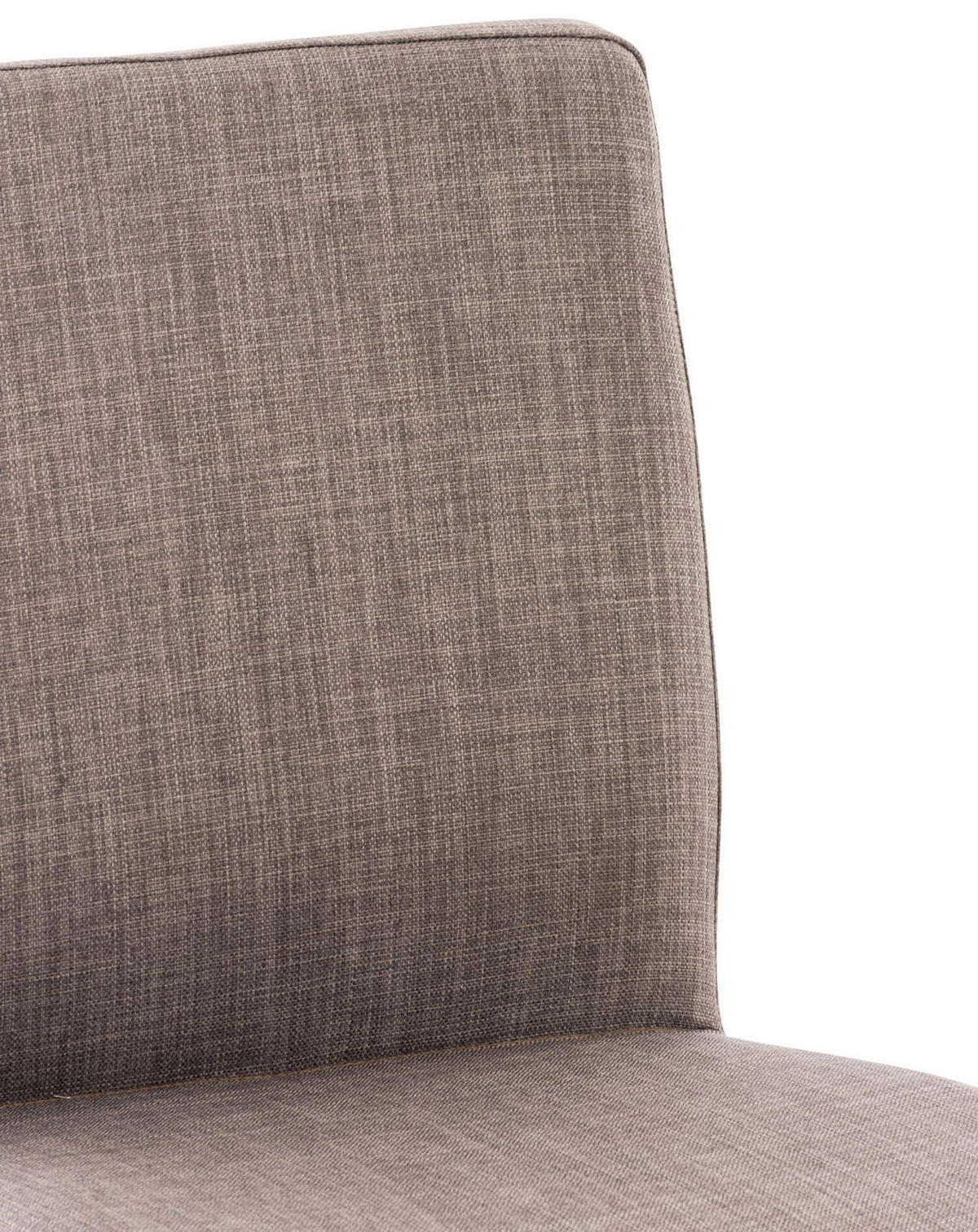 BARHOCKER Cathy, Gestell Edelstahl, Stoff Grau - Chromfarben/Grau, Textil/Metall (40/100/49cm) - TPFLiving