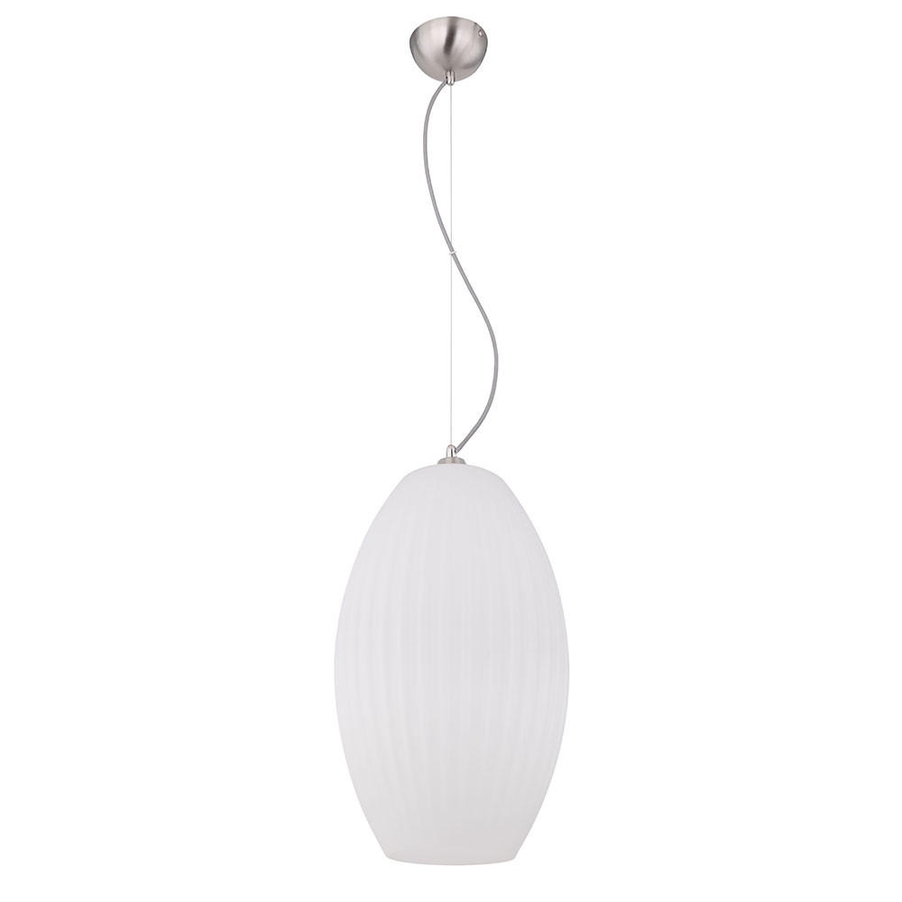 HÄNGELEUCHTE HING Glas Weiß Opal - Weiß, Glas (28.5/28.5/120cm) - Globo Lighting