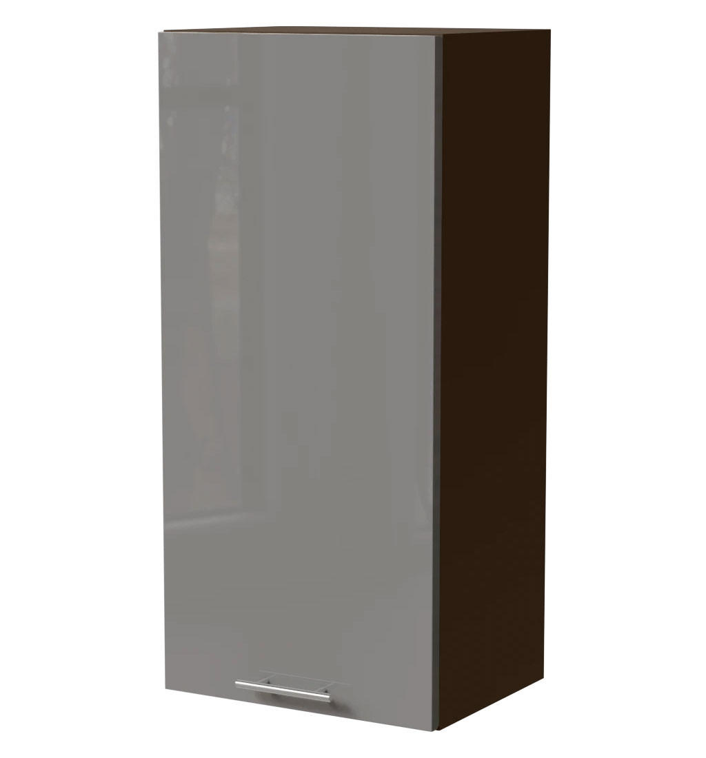 Feldmann-Wohnen Küchenhängeschrank Grau, Dunkelgrau 45x96x32.5 cm