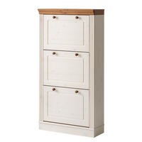 SCHUHKIPPER mit 3 Klappen - Kieferfarben, Holz (70/135/25cm) - home24