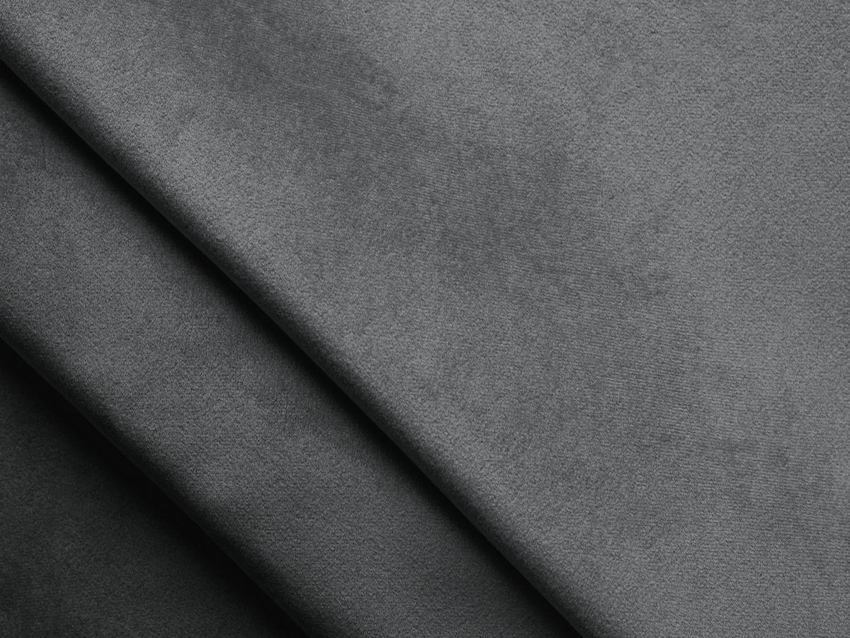 SESSEL Samt Stoff Grau - Edelstahlfarben/Schwarz, Holzwerkstoff/Kunststoff (120/72/115cm) - Makamii