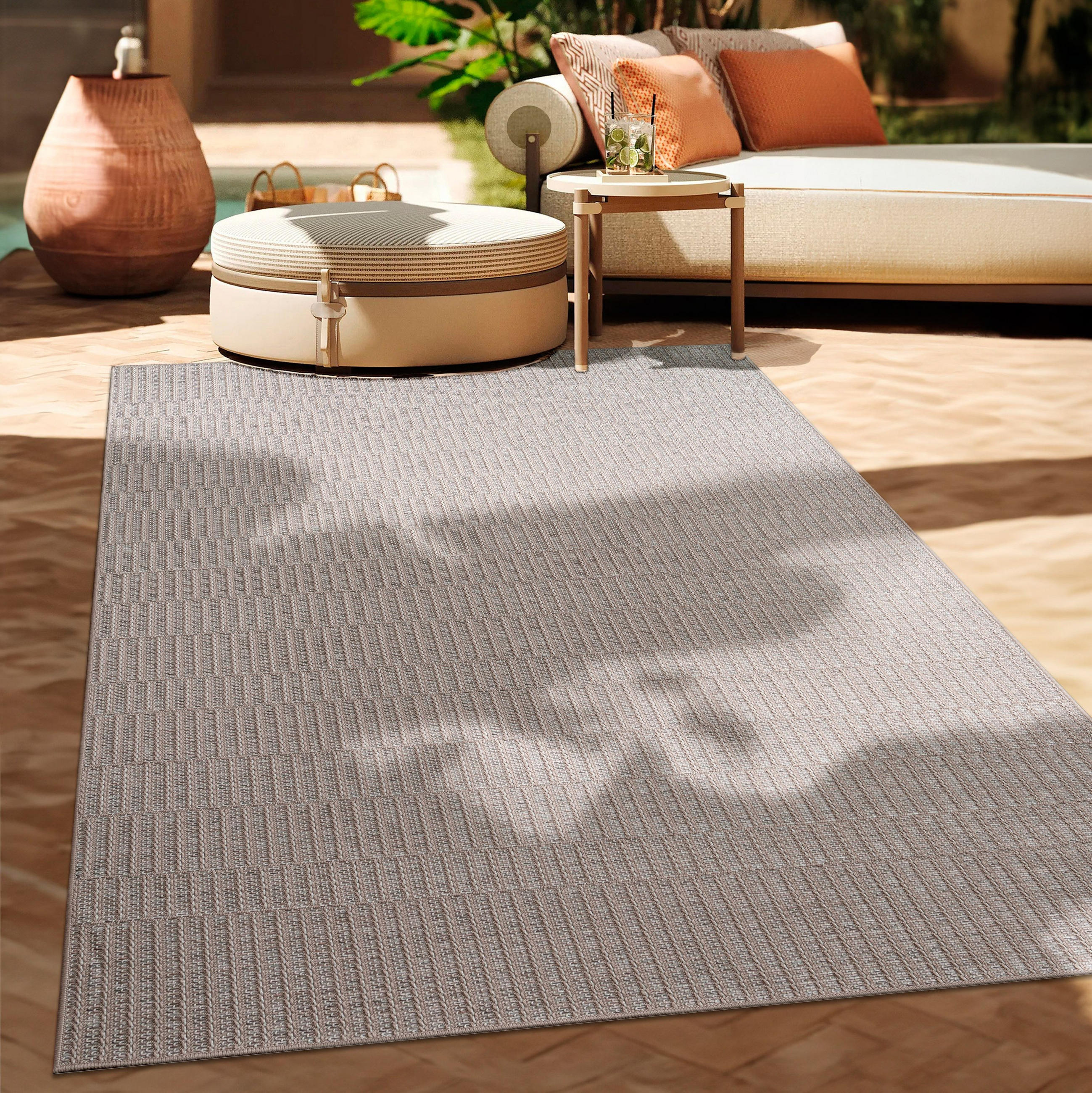 OUTDOORTEPPICH 200/200 cm Vermont 192 - Beige, Textil (200/200cm) - Paco Home