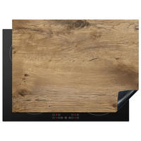 HERDABDECKPLATTE Holz - Braun - Holzoptik 70x52 cm - Eichefarben, Kunststoff (70/52/0.2cm) - MuchoWow