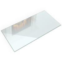 GLASPLATTE für Kaminofen 100x50 cm – Milchglas Optik - Transparent, Glas (100/60/0.4cm) - ArtPrintCave