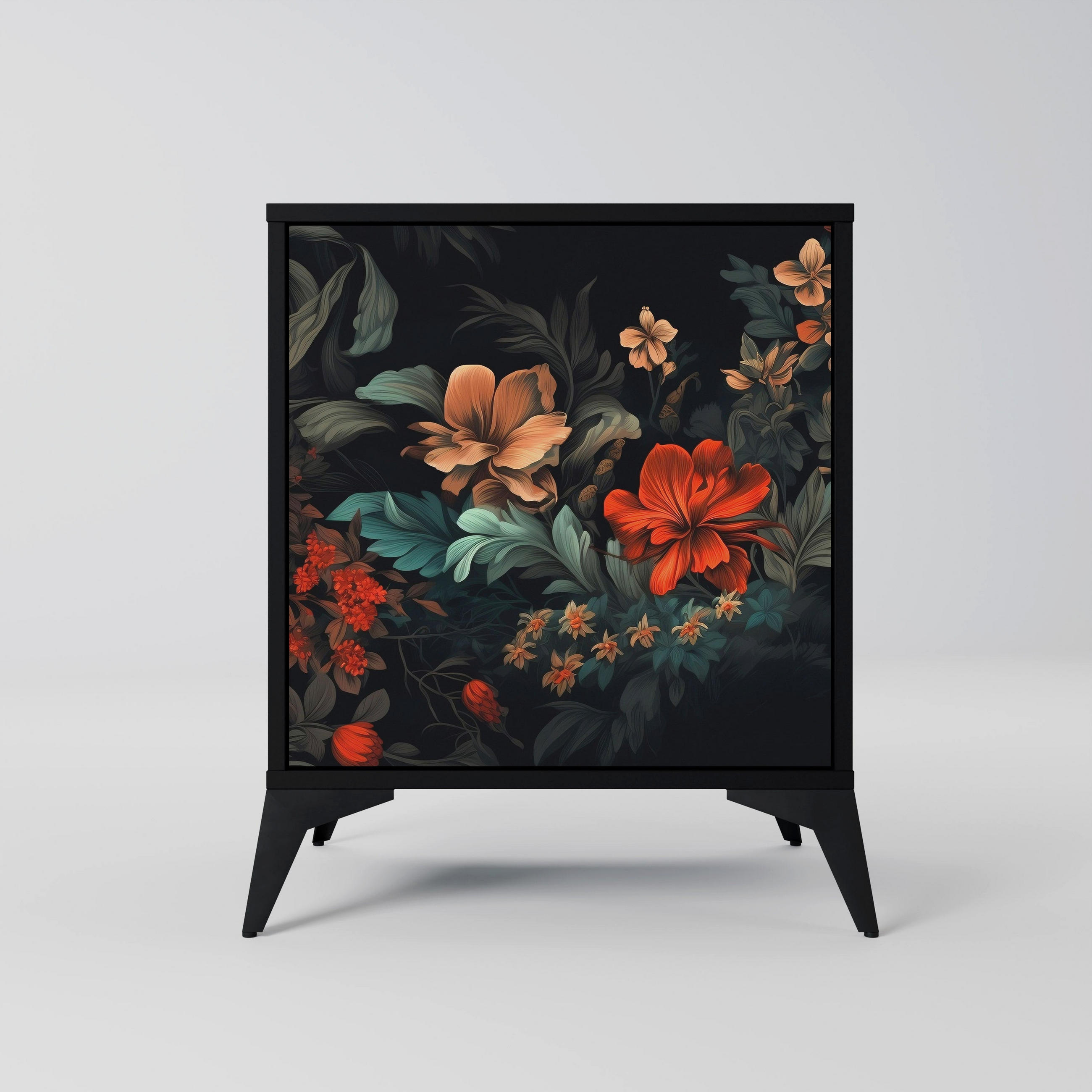 SpaceRebels Sideboard Schwarz 57.5x70.5x42 cm