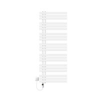 BADHEIZKÖRPER elektrisch IRON EM 600x1600 mm Weiß mit Heizstab 900W Digital - Weiß, Metall (60/160/3cm) - LuxeBath