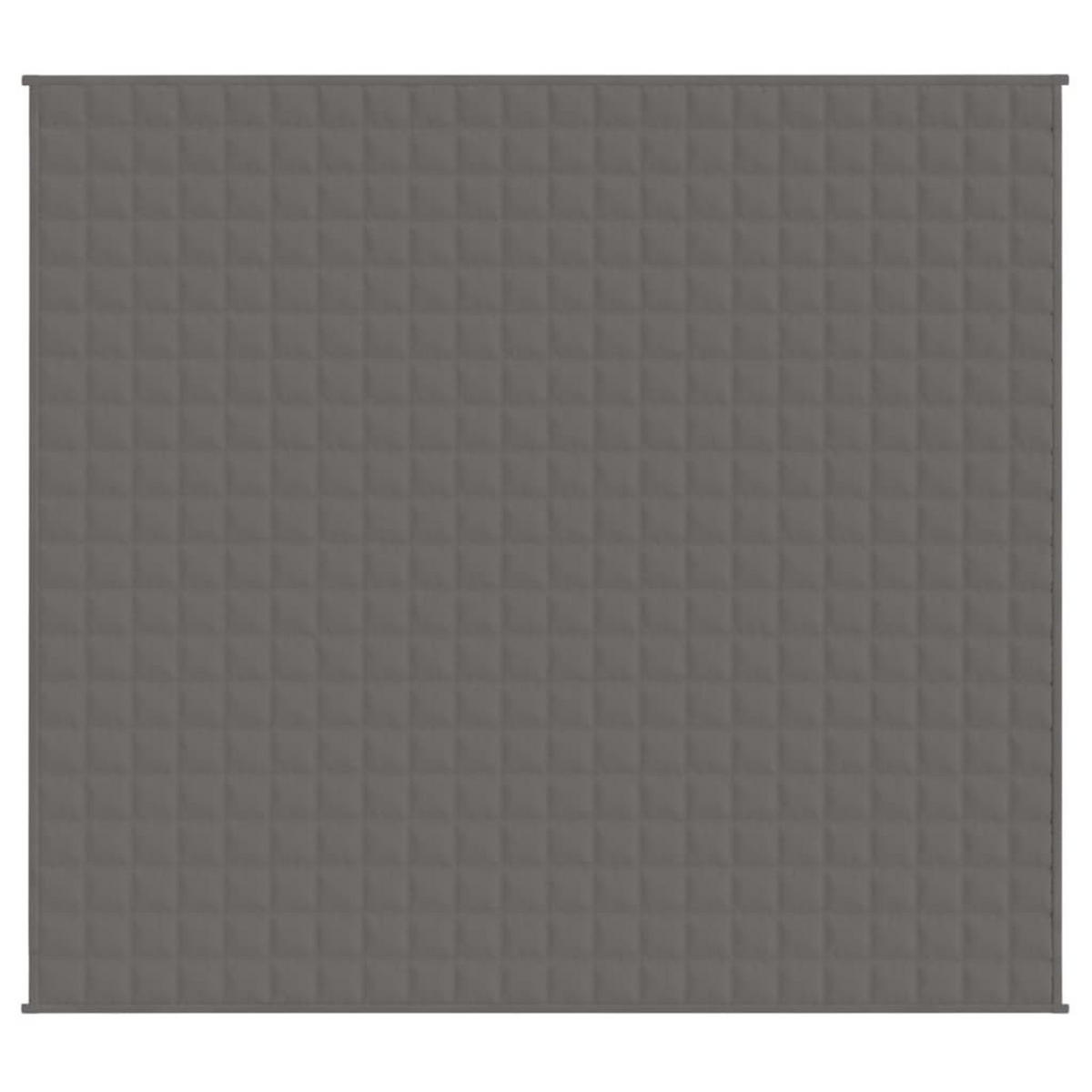 GEWICHTSDECKE Grau 200/220 Cm 13 Kg Stoff - Grau, Textil (200/220cm) - vidaXL