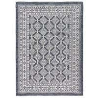 HANDWEBTEPPICH Blau Chandia 80/120 cm - Blau, Naturmaterialien (80/120cm) - Atticgo