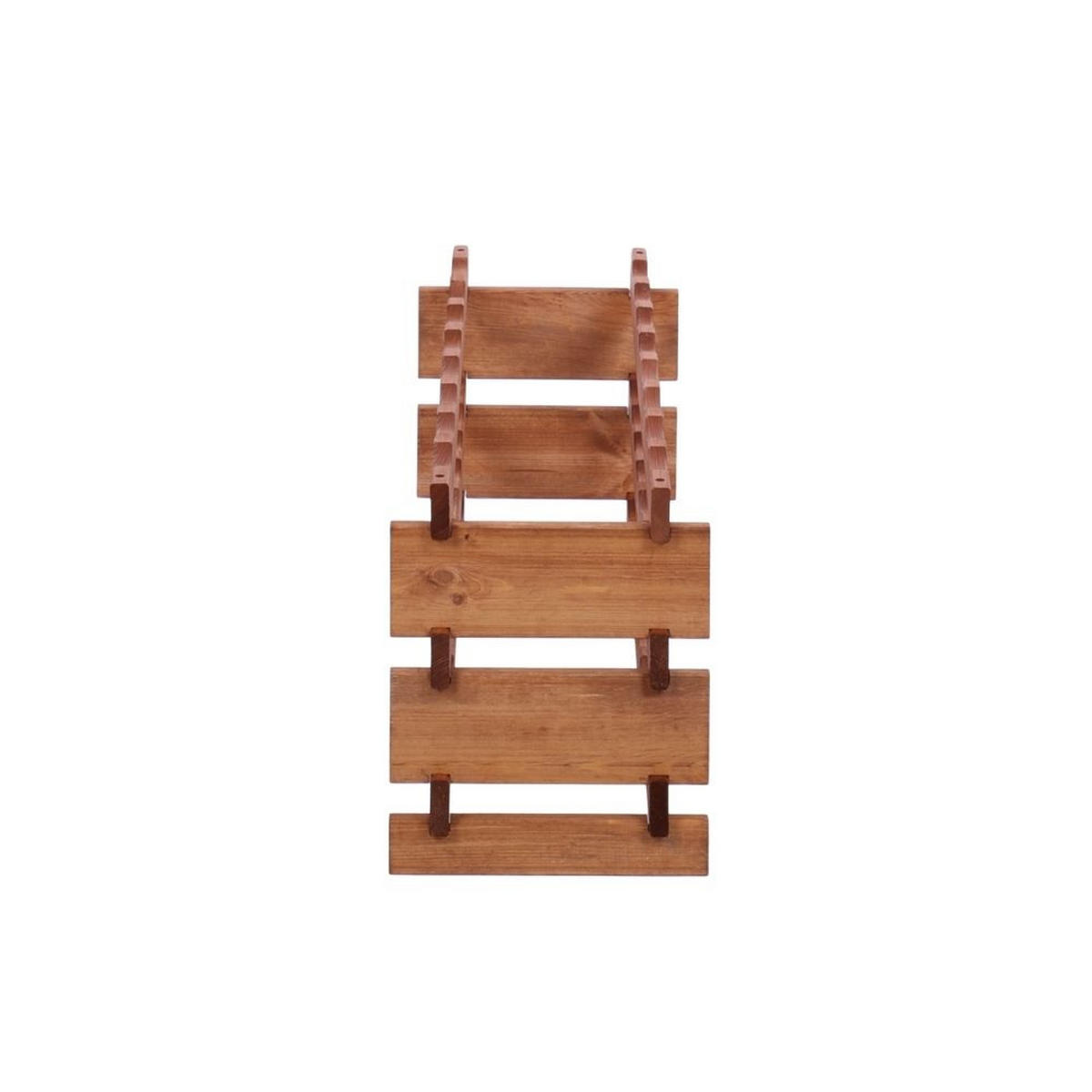 WEINREGAL VINOTECA FLEX PRO HxBxT 37x84x28cm 24 Flaschen auf 3 Ebenen Braun geölt - Braun, Holz (84/37/28cm) - PROREGAL