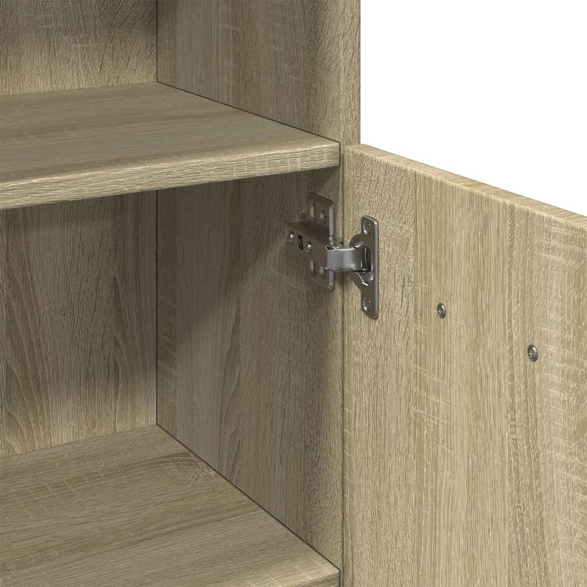 BADSCHRANK Sonoma-Eiche 30,5/30/179 Cm Holzwerkstoff - Braun, Holzwerkstoff (30/179/30.5cm) - vidaXL
