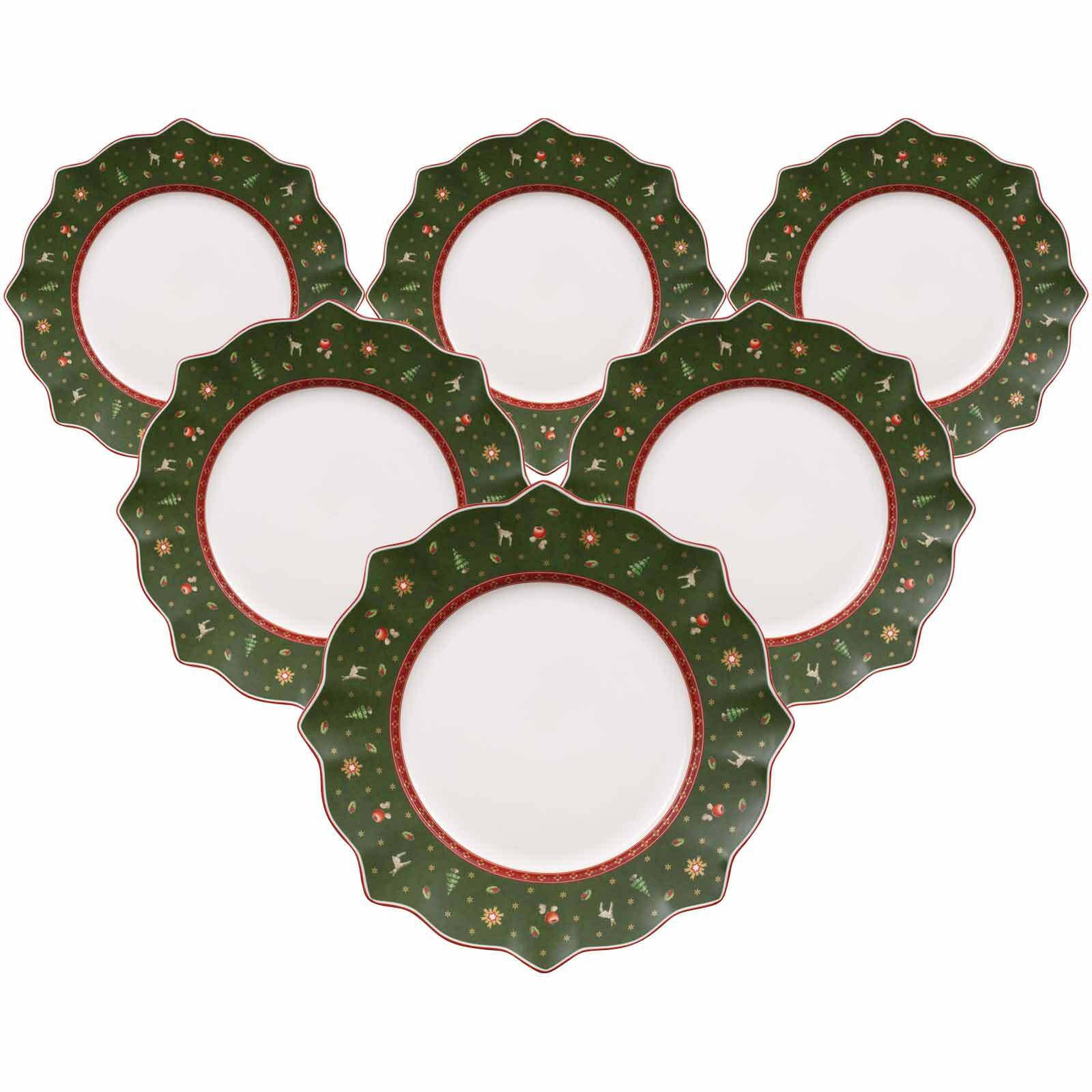 SPEISETELLER Toy's Delight grün ø 28,4 cm 6er Set - Grün, Keramik (28.4cm) - Villeroy & Boch