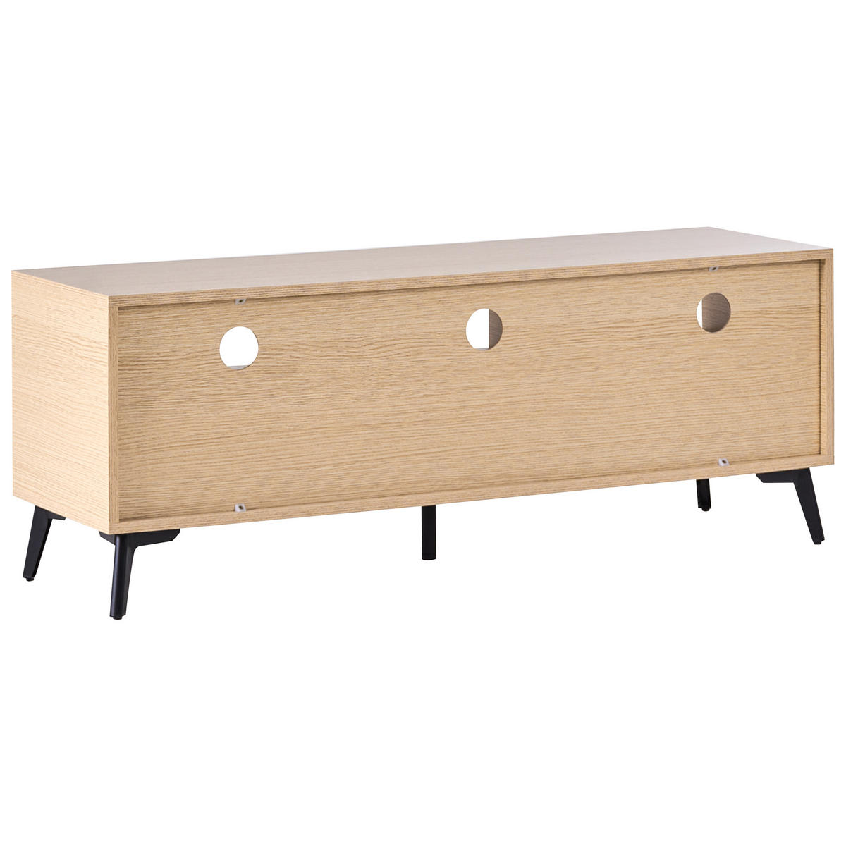 TV-MÖBEL Hellbraun Kitimat - Hellbraun/Schwarz, Holzwerkstoff (120/45/35cm) - Beliani