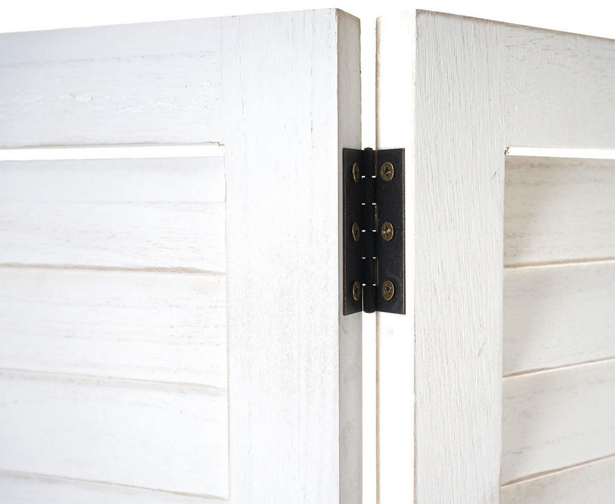 PARAVENT Weiß - Weiß, Holz (205/170/2cm) - Jamb