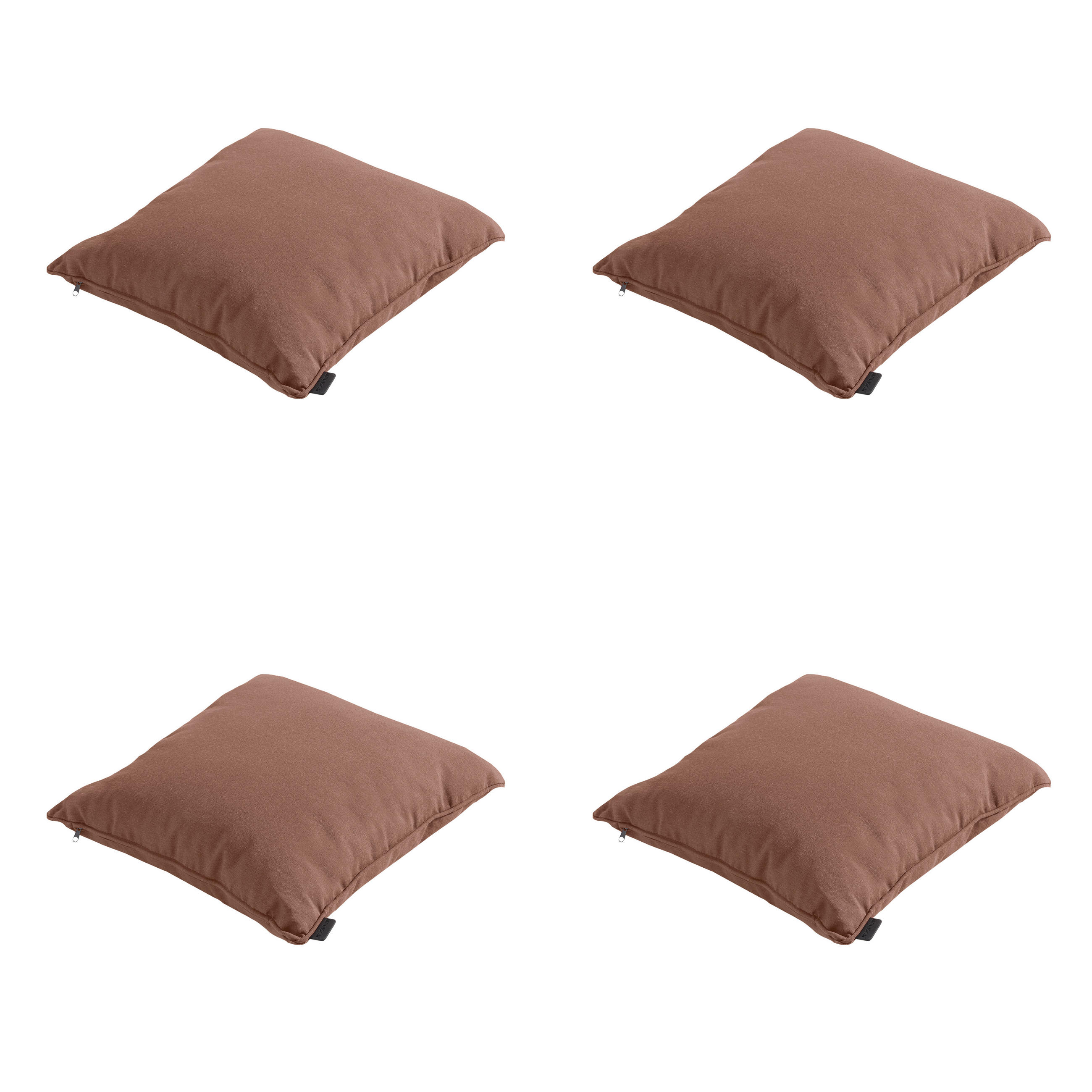 DEKORATIONSKISSEN Panama - Braun - 45/45/10 cm - 4er-Set - Braun, Textil (45/45cm) - Madison