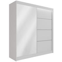 KLEIDERSCHRANK PAOKI mit LED - 200 cm - Weiß - Weiß, Holzwerkstoff (200/215/61cm) - ALTDECOR