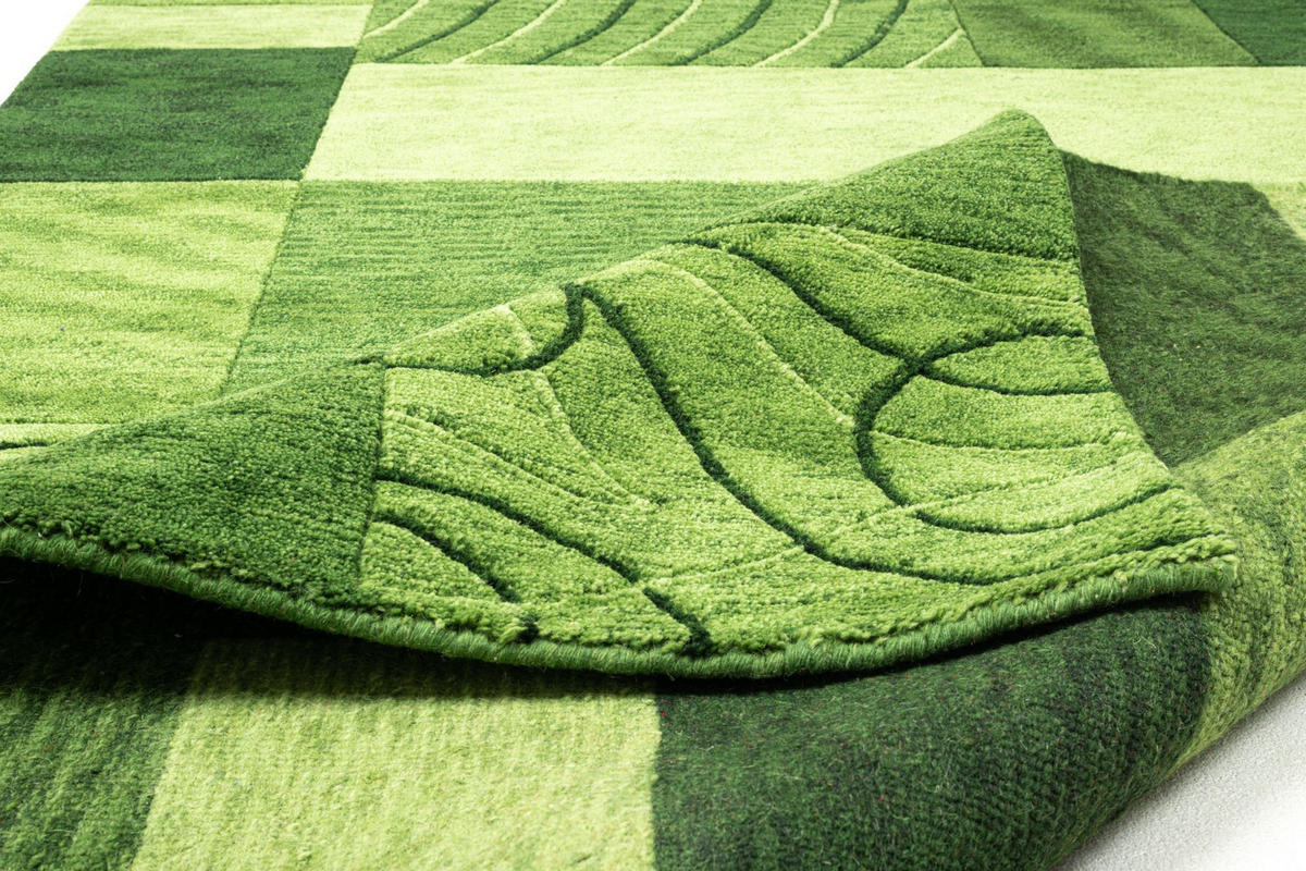 HANDKNÜPFTEPPICH Domas 190x290 cm - Grün, Textil (190/290cm) - THEKO