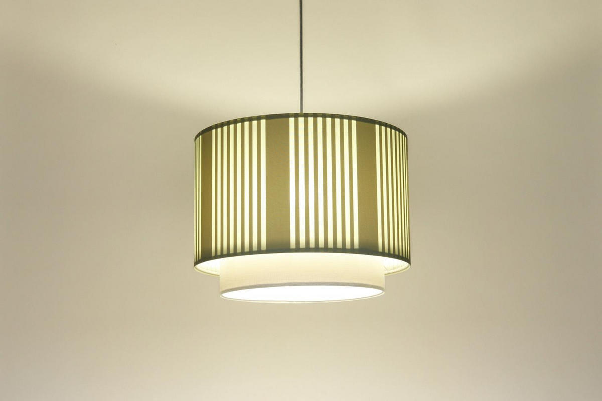 HÄNGELEUCHTE Grün 50/106 cm - Weiß/Grün, Kunststoff (36/0.6/106cm) - ONZENO