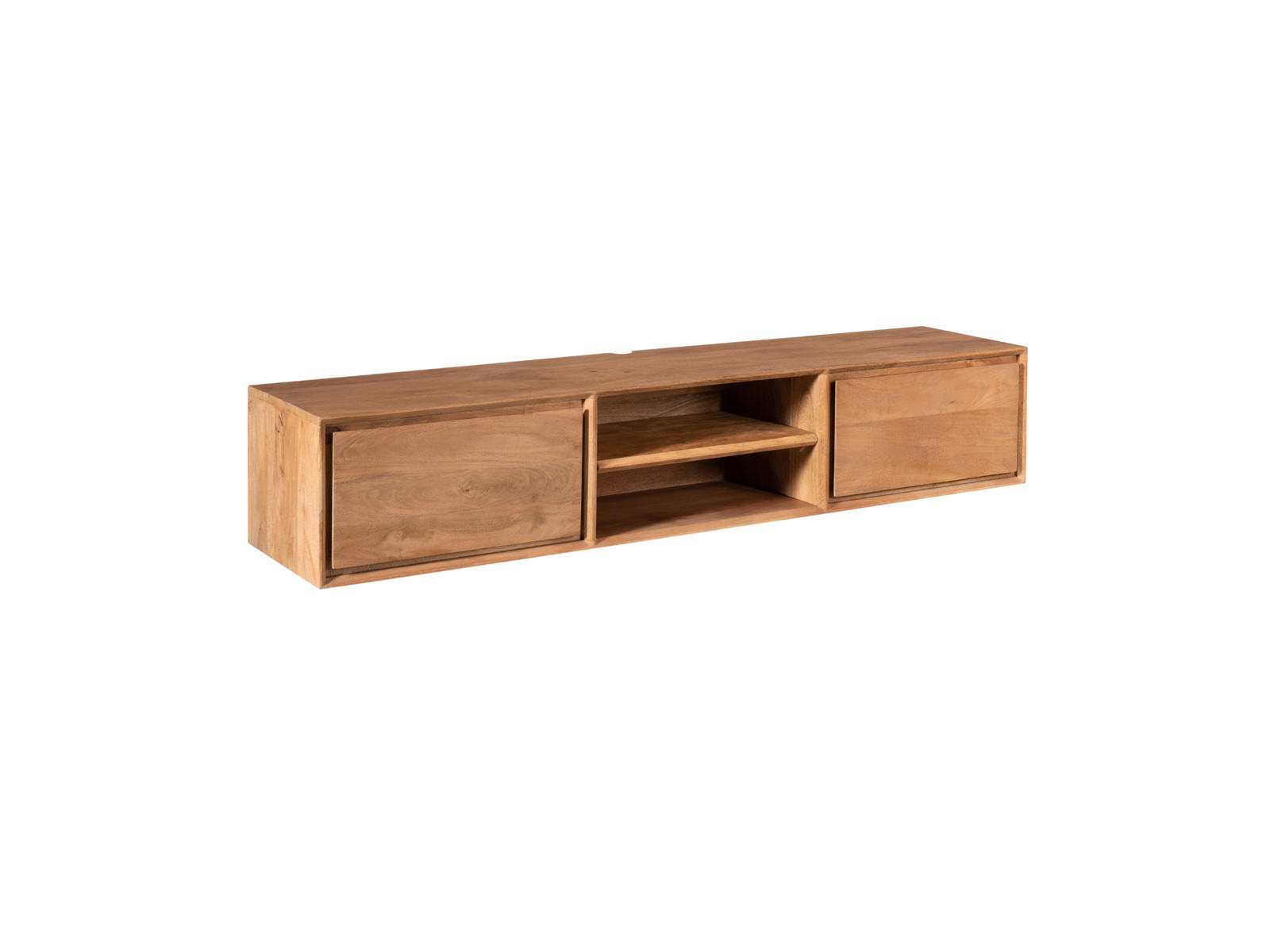 LOWBOARD Amoria Mangoholz 160 cm / 35 cm Natur - Naturfarben, Holz (160/30/35cm) - Villa Möbel