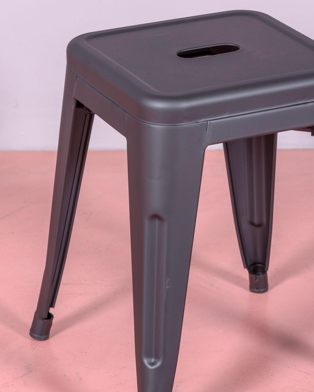 HOCKER Metall Schwarz - Schwarz, Metall (40/45/40cm) - Nest Dream
