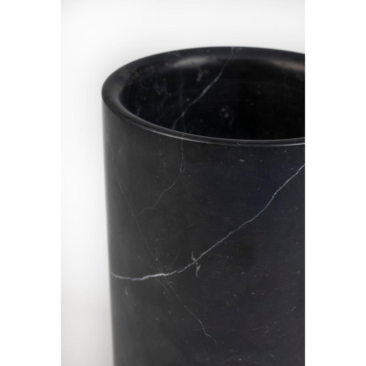 VASE Fajen Schwarz - Schwarz, Stein (25cm) - Zuiver