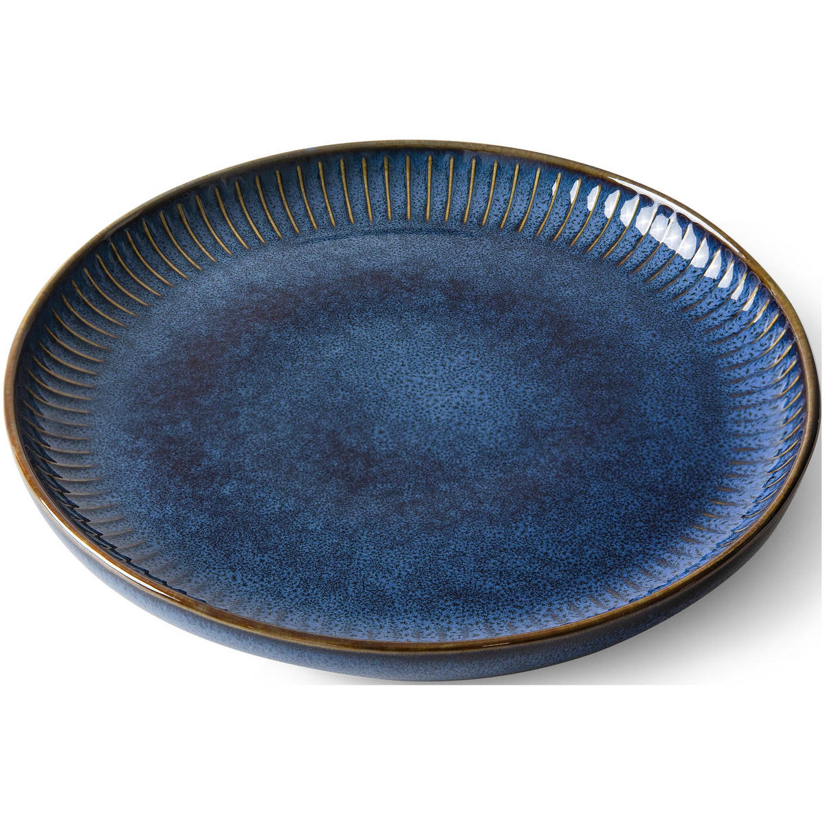 DESSERTTELLER AD STRIPES, 6-tlg - Dunkelblau, Keramik (20cm) - KONSIMO®