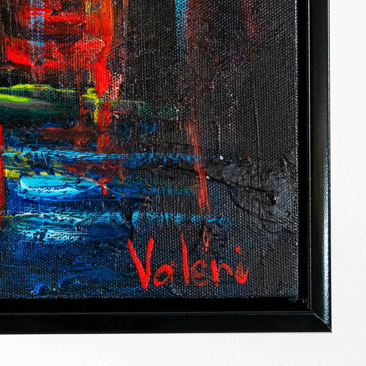 GEMÄLDE Herbstliche Allee Schattenfugenrahmen Schwarz 200x100 cm - Schwarz, Holz (200/100cm) - YS-art gallery