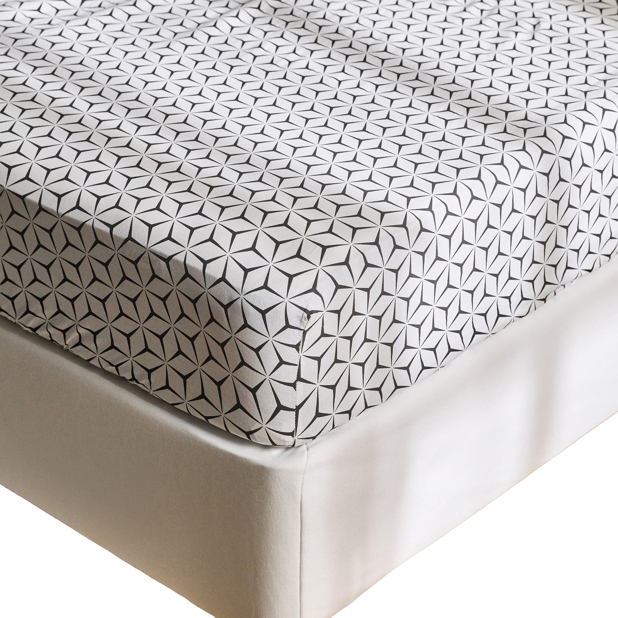 SPANNBETTTUCH Virelli - Schwarz, Textil (180/200cm) - home&you