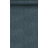 TAPETE 3D-Muster 50 x 900 cm - Blau, Papier (50/900cm) - Origin Wallcoverings