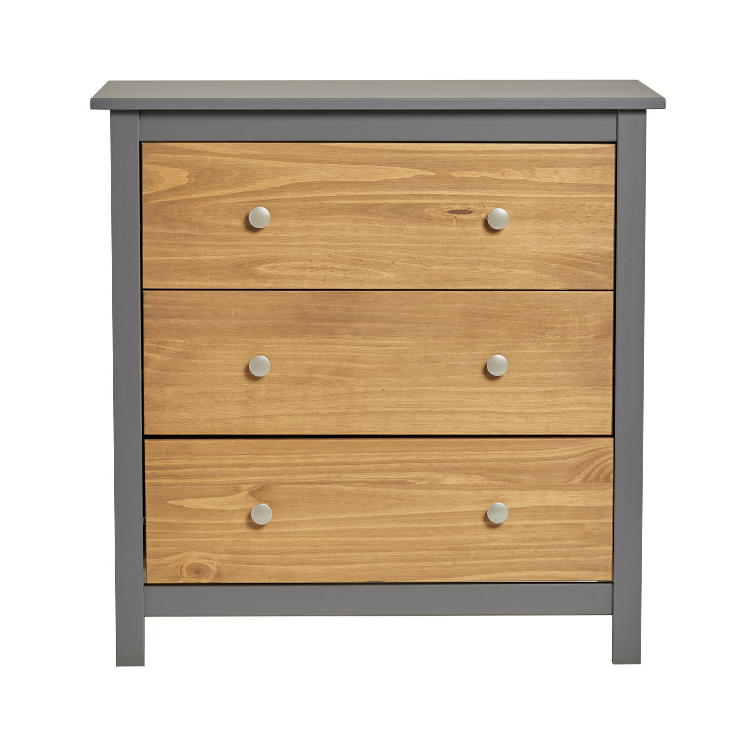 KOMMODE 79/80/40 Bonnie Grau - Grau, Holz (79/80/40cm)