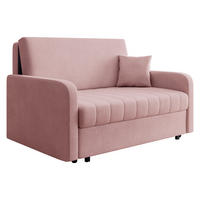SCHLAFSOFA Viva Silk III - Schwarz/Rosa, Holz/Textil (152/85/98cm) - MIRJAN24