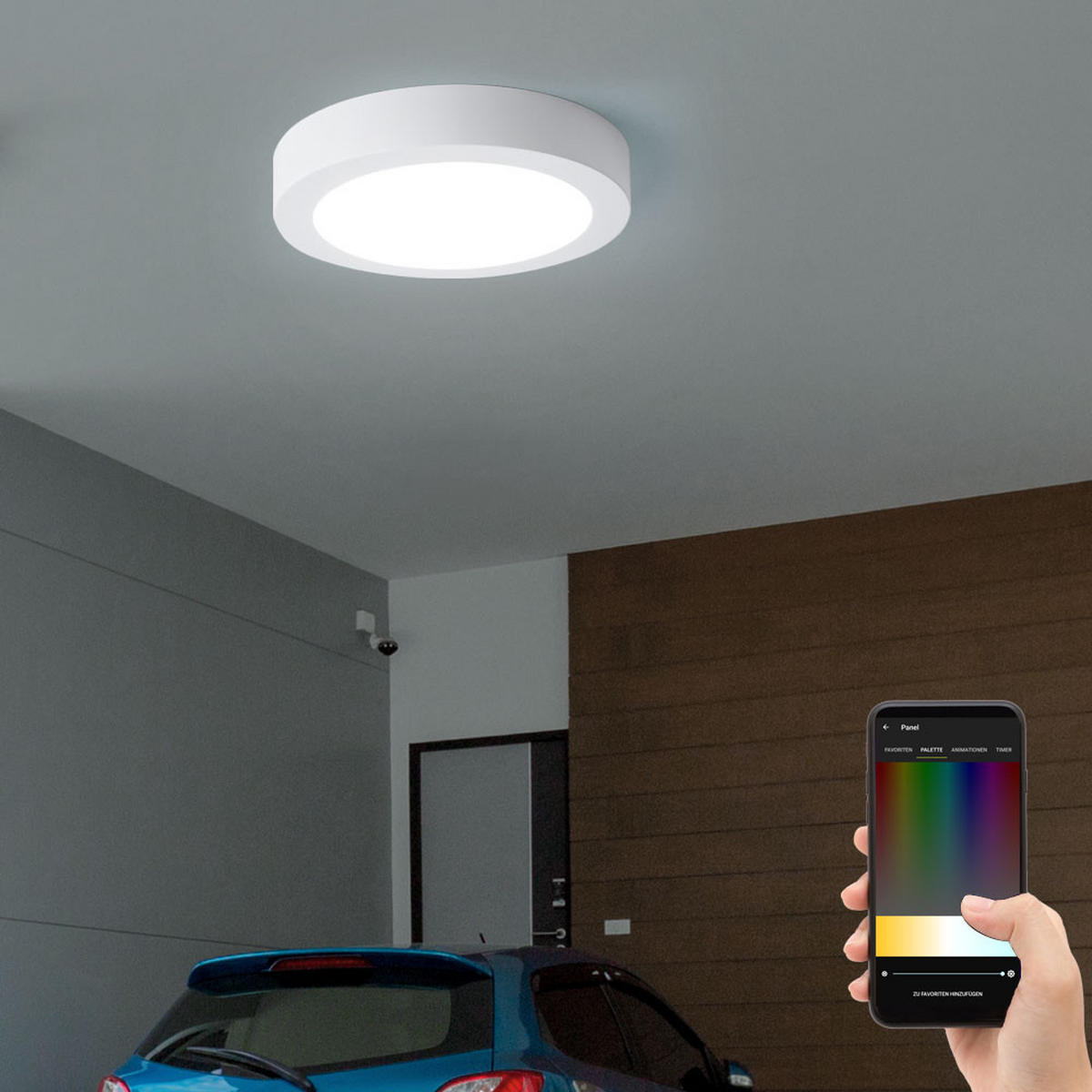 LED AUSSENLEUCHTE Alu Weiß 2er Set - Weiß, Kunststoff (22.5/22.5/3.5cm)