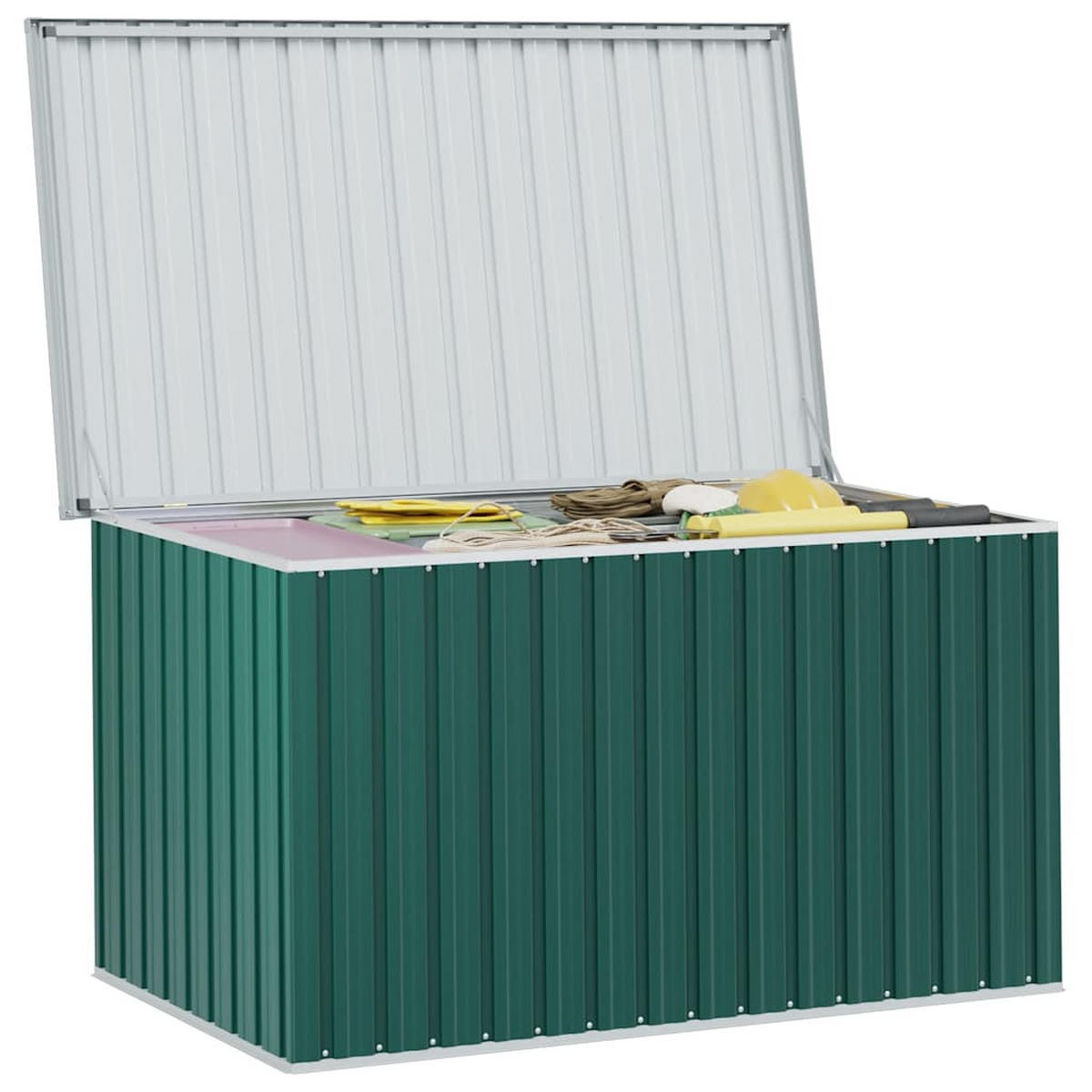 GARTENBOX Grün 171/99/93 Cm - Grün, Metall (171/93/99cm) - vidaXL
