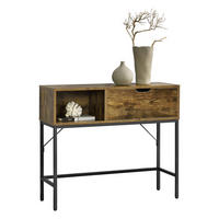 KONSOLENTISCH Tranemo - Braun, Metall (30/92/80cm) - [en.casa]