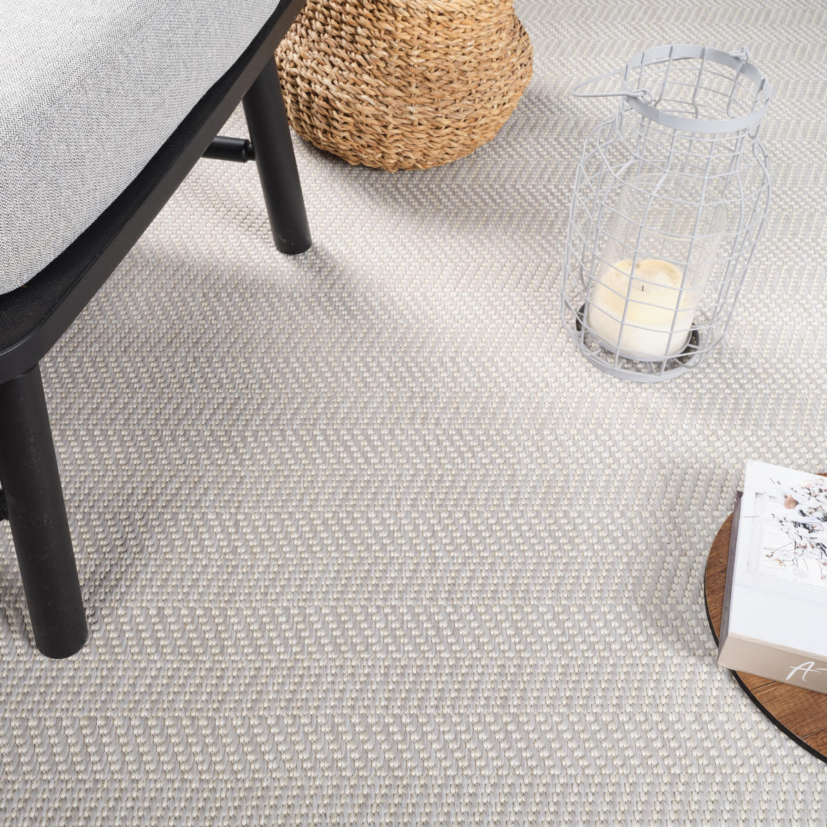 OUTDOORTEPPICH 80/150 cm Grau - Grau, Kunststoff/Textil (80/150cm) - LIVABLISS
