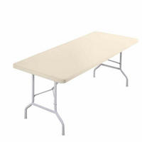 TISCHDECKE Champagner 122 x 60 cm - Creme, Textil (122/60/1cm)