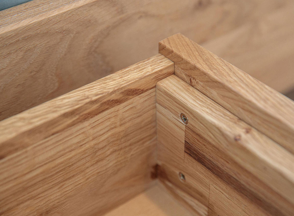 2ER-SET NACHTKONSOLE Adria Wildeiche Natur 50 / 35 / 35cm - Eichefarben, Holz (50/35/35cm) - Feldmann-Wohnen