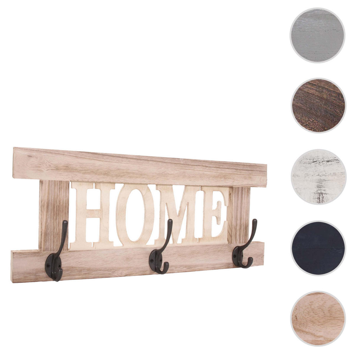 WANDGARDEROBE HOME SHABBY-LOOK Beige - Beige, Holz (55/21/7cm) - MCW